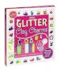 Klutz Make Glitter Clay Charms Craft Kit, 8" Length x 1.25" Width x 9" Height