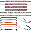 FineGood 12 correas para gafas, correa para gafas de sol, cuerda ajustable para gafas, cordón flotante seguro para gafas de neopreno