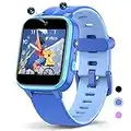 MgaoLo Kids Smart Watch for Girls Boys,HD Touch Screen Toys with 16 Puzzle Games Music Video Player Dual Camera Pedometer Flashlight Alarm Clock,Birthday for 3-10 Years Old (Blue)