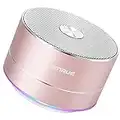 A2 LENRUE Portable Wireless Bluetooth Speaker with Built-in-Mic,Handsfree Call,AUX Line,TF Card,HD Sound and Bass for iPhone Ipad Android Smartphone and More(Rose Gold)