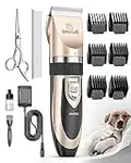 oneisall Dog Clippers Low Noise,Dog Grooming Kit, Rechargeable Cordless Dog Grooming Clippers Pet Shaver for Dogs