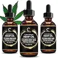 GPGP GreenPeople (3Pack) Natural Hemp Oil Extract 12,000,000MG, Immune System Support, Focus Calm, Stress, Mood, Pure Extract, Rich in Omega 3&6&9 Fatty Acids