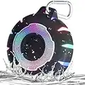 HEYSONG Waterproof Bluetooth Shower Speakers, IPX7 Floating Portable Wireless Speaker, 24H Playtime, True Wireless Stereo with LED Light, for Shower, Kayak, Pool, Beach, Hiking, Gifts for Men, Women