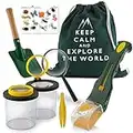 Monte Stivo® Kit Explorador niños | con Lupa de Vaso para Insectos | Regalo de Juguete Ideal para niños y niñas (Verde) (Verde)