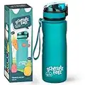 schmatzfatz Trinkflasche Kinder Auslaufsicher 0,5L, Sport Trinkflasche Schule zum Wandern & Fitnessstudio, Geschmacksneutrale Wasserflasche 500ml, Trinkflasche mit Fruchteinsatz, BPA-Frei