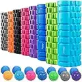 SYOURSELF Foam Roller for Muscle Massage-13" x 5.5", EVA, Trigger Point-Deep Tissue, Myofascial Release, Physical Therapy for Pain Relief, Exercise, Yoga, Pilates+Instructions, Carry Bag