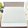 Home Beyond & HB design - Waterproof Bamboo Mattress Protector Queen Size - Soft Breathable Hypoallergenic Bed Bug Proof Mattress Cover - Deep Pocket up to 18-Inch - Vinyl Free, White