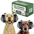 [2 Pack] Med/Large Dog Ear Muffs for Advanced Dog Hearing Protection - Dog Fireworks Relief - Comfortable Dog Ear Protection for Hunting - Ear Covers for Dogs, Dog Ear Muffs Noise Protection