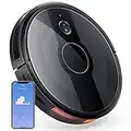 Robot Vacuum Cleaner, Super-Thin, Strong Suction,Works with Alexa,Quiet, Self-Charging Robotic Vacuum Cleaner, Cleans Hard Floors to Medium-Pile Carpets (2600Pa, Black)