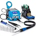 Yihua 939D+ III Digital Soldering Iron Station Kit with 4 Preset Channels, Dual-LED Display System, Sleep Mode, 2 Helping Hands, a LED Magnifier Lens, and More for Soldering & Desoldering(UK Plug)