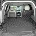 4Knines SUV Cargo Liner for Fold Down Seats - Heavy Duty - 60/40 Split and Armrest Pass-Through Compatible - USA Based Company (Large, Black)