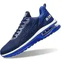 Air Shoes for Men Tennis Sports Athletic Workout Gym Running Sneakers - Blue - Size 9.5 UK