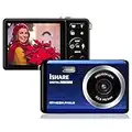 Digital Camera for Photography with 7 cm 8X Digital Zoom, 20MP Camera, Rechargeable Camera Point and Shooting, Built-in Microphone (Blue)