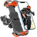 Uivaby Bike Phone Mount, [Anti-Shake] Motorcycle Phone Mount, 360° Rotaable Bike Phone Holder for 4.7-6.7” Smartphone, Fits Electric Bike/Motorcycle/Dirt Bike/Scooter/Stroller