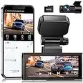 Dash Cam Front and Rear, 5G WiFi GPS Front 4K and Rear 2K Dual Dash Camera for Cars with 3.16" Touchscreen Voice Control 170° Angle Free 64GB Night Version WDR Loop Recording G-Sensor Parking Motion