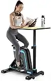 Dripex Exercise Bike Stationary Indoor Cycling Bike Desk Home Office Standing Desk Cycle Training Bicycle for Home Cardio Workout Office