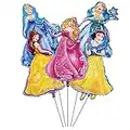 5PCS Disney Princess Balloons for Kids Birthday Baby Shower Princess Theme Decorations