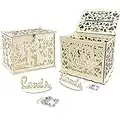 Canzoon Scatola Per Soldi Matrimonio 2Pcs Scatola Per Biglietti Di Nozze Scatola Porta Buste Matrimonio Scatola Per Biglietti Nozze In Legno Per Scatola Porta Buste Matrimonio Scatola Nozze Buste