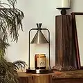 Vintage Jar Candle Warmer with Timer, Electric Candle Warmer Lamp, Dimmable Candle Light, Compatible with Large and Small Candles, Aromatic Candle Holders for Home Decoration