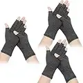 3 Pairs Arthritis Compression Gloves for Women Men Relieve Pain from Rheumatoid Arthritis Osteoarthritis Carpal Tunnel Pain Provide Support and Warmth for Hands Finger Joint (Classic Style)