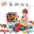 Top STEM Soft Building Block Sets for Kids Aged 18 months to 6 years old, preschool.Large Construction Block Toys for Toddler to Improve Imagination、Creativity、Hands-on Ability