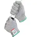 Whistling Dixie Cut Resistant Gloves - Offering Level 5 Protection, Food Grade, EN 388 Certified. Size Medium. 1 pair