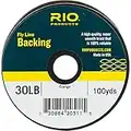 RIO Products Dacron Braided Backing, Fly Fishing Line, Smoothing Braid, 100 Yards, 20Lb, Orange