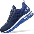 Autper Air Running Tennis Shoes for Men Lightweight Non Slip Sport Gym Walking Shoes Sneakers,Size US 10.5 Navy