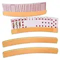 WETARENDA 2 Piezas Soportes para Juegos de Cartas Soporte Cartas Juego de Mesa Madera con Ranura Soporte para Naipes Manos Libres Soporte para Baraja de Cartas para Niños, Adultos y Personas Mayores