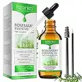 Aceite Esencial Romero para el Crecimiento del Cabello, las Cejas y las Pestañas, 60 ml Aceite Esencial de Romero para Cuidado de Piel, Pieles Masajes o Cabello, Tratamiento de Pérdida Cabello