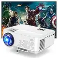 Proyector 7500 Lumen, Videoproyector Soportado 1080P Full HD Compatible con HDMI USB VGA, Smartphones/TV Sticks, Proyector Multimedia de Cine en Casa