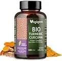 CURCUMA BIO 180 gélules au Gingembre et Poivre Noir 100% BIO ECOLOGIQUE. Haute concentration. Curcumine d'absorption maximale. Sans additifs ni charges. Non OGM. Sans gluten.VEGAN