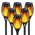Solar Outdoor Lights, Solar Torch Light with Flickering Flame for Garden Decor, Solar Garden Lights, Waterproof Solar Powered Outdoor Lights, LED Flame Torches for Outside Patio Path Yard Decorations