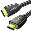 UGREEN Câble HDMI 4K Ultra HD Cordon HDMI 2.0 Haute Vitesse par Ethernet en Nylon Tressé Supporte 3D HDR Retour Audio Compatible avec PS5 Lecteur Blu Ray Xbox 360 PS4 PS3 PC Ampli TV 4K Écran (2M)