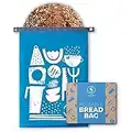 Large Reusable Freezer Bread Bag - Bread Storage Container for Homemade Bread Loaf, Reusable Bread Bag for Homemade Bread Large, Bread Box Gift for Bread Maker, Keep Bread Fresh with Zero Waste