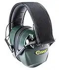 Caldwell E-Max Adulte Green Protection auditive électronique 21 NRR avec Amplification sonore Casque réglable pour tir, Chasse et portée