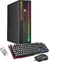 HP ProDesk Desktop Customized RGB Lights Computer Intel Core i5 4570 3.2 GHz 8GB RAM 256GB SSD Win 10 Pro WiFi, Gaming PC Keyboard & Mouse (Renewed)