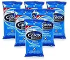 6x Cussons CAREX Refreshing Cleansing WIPES Hand Face & Body 15's Pocket Travel