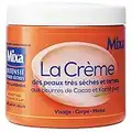 Mixa Intensif Peaux Sèches - La Crème des Peaux Très Sèches et Ternes - Multi Usages Visage, Corps, Mains, Pieds - Nourrit 48h et Ravive l'Éclat - Pénétration Rapide - Hypoallergénique -  Pot 400 ml​