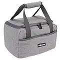 edihome, Sac Isotherme Repas, Lunch Box Isotherme, 8L, Déjeuner pour le travail, Portable, pour Manger pendant le voyage (Gris)