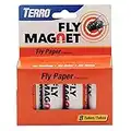 TERRO T518 Fly Magnet Sticky Fly Paper Fly Trap, 8 Count (Pack of 1)