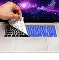 MyGadget Copritastiera italiana QWERTY per Apple MacBook 12" 2015 - 2017 / Pro 13" & 15" 2016 - 2019 - Protezione Tastiera Silicone Sottile - Skin Blu