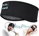 Cuffie per Dormire Regalo Uomo Donna - Idee Regalo Donna & Uomo Mascherina per Dormire Altoparlanti Stereo HD Integrati, Ultra Morbido Mascherina Occhi per Dormire con Cuffie, Regali Natale Originali