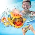 Remote Control Boat for Pools and Lake Toys, RC Spray Gasboat, Light Up RC Boat Water Toy, Fast RC Boats for Adults and Kids, 2.4GHZ Remote Control, Upgrade Swimming Pool Toy for Boys and Girls