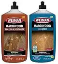 Weiman Hardwood Floor Cleaner and Polish Restorer Combo - 2 Pack - High-Traffic Hardwood Floor, Natural Shine, Removes Scratches, Leaves Protective Layer