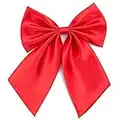 Damen Fliege Schleife Binder Schlips - 28~49 cm Länge Verstellbare Bowknot Krawatten (Heißes Rot)