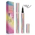 KINGMAS Liquid Eyeliner, Black Waterproof Eye Liners Long-Lasting Super Slim Makeup Eyeliner Pen Gel