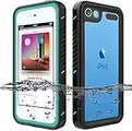 iPod Touch Waterproof Case for iPod Touch 7 Touch 6 Touch 5 Case, OWKEY Full Body Rugged Case Protection Built in Screen Protector Shock Dirt Snow Proof Protective Cover for iPod Touch 7th/6th/5th Gen