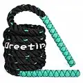 DREETINO 11FT/2.3 Weighted Skipping Rope for Fitness Upgraded 2 layers Cozy Handle Heavy Duty Jump Rope Men and Women Whole Body Muscle Exercise Sports jumping rope