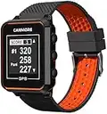 Canmore TW-353 - Reloj de golf con GPS y cable de alimentación, color negro y naranja